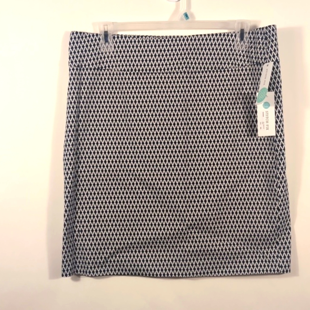 Margaret M Blue and White Patterned Garment XXL New with tags